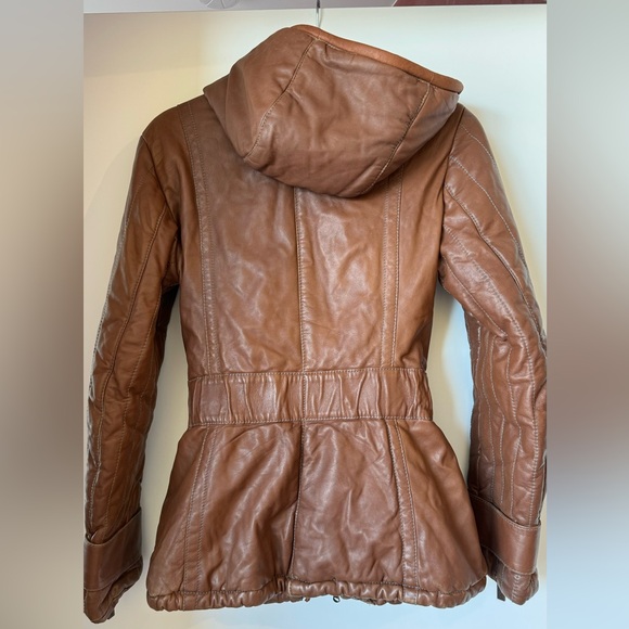 Fontanelli Leather Winter Jacket Women's Sz. Eur 38 - Picture 2 of 11